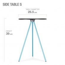 Helinox Campingtisch Side Table Small 26,5x26,5x39cm schwarz/blau